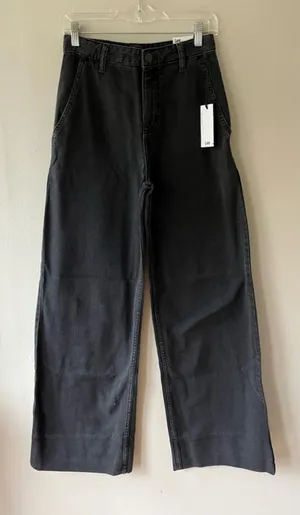 Lee Sz 26 Lyocell Blend Heritage Wide Leg Baggy Denim Pants Jeans High Rise‎ thumbnail 1