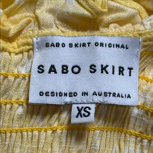 Sabo Skirt Light Yellow Ruffled Blouse thumbnail 8