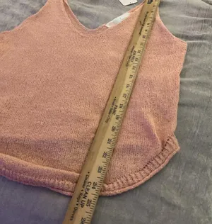FP Beach Peach Orange Pink Pullover Round Hem Tank NWT Knit Small Casual Preppy thumbnail 10