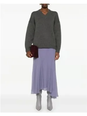 Polo Ralph Lauren Amla Midi Skirt in Lavender Purple 6 Womens Chiffon thumbnail 13