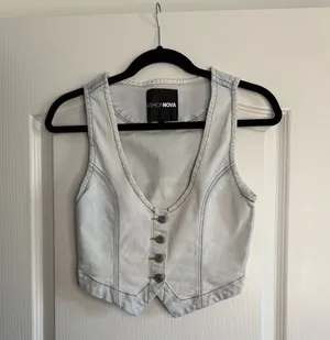 Mini Vest Top Light Blue Denim Small thumbnail 4