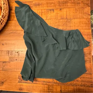 ANTHRO | MAEVE One‎ Shoulder Ruffle Blouse thumbnail 7