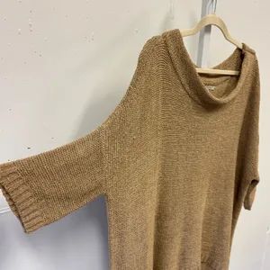 Cozy Casual Knit 2 Piece Lounge Set Camel Brown Sweater and Shorts SU1486V Large thumbnail 4