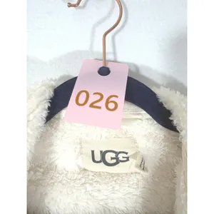 UGG Aarti Hooded Lounge Plush Fleece Robe Cream 1121091 Womens Large L thumbnail 3