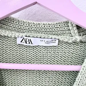 Zara Light Green Jeweled Cardigan Sweater Knit Size S Cottagecore Soft Girl Boho thumbnail 4