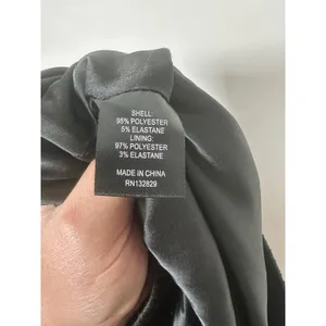 Revolve H:ours Plisse‎ Jogger Pants Women Size M Black Metallic High Rise thumbnail 7