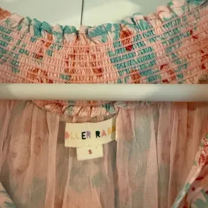 Roller Rabbit Amandine pink floral smocked waist size small thumbnail 5