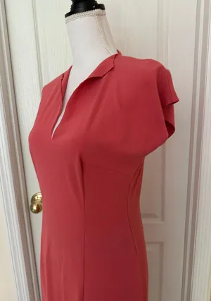 Handmade New Woman’s 100% Viscose Orange Long Dress, Sz S/M thumbnail 4