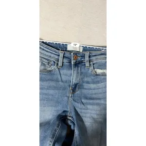 Vervet Blue Womens Medium Wash Distressed Straight Leg Jeans Measured Size 24 thumbnail 5