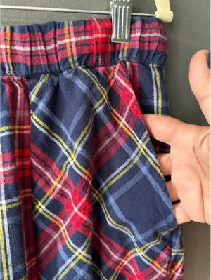 Aerie Cozy Plaid Flannel Lounge Pants with Drawstring Waist and Button Detail thumbnail 4