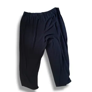 Black Wide-Leg Elastic Waist Pants | Size 24W thumbnail 3
