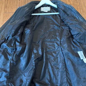 Nine West Vintage 100% genuine leather zip front jacket M thumbnail 11