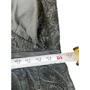 Lily & Taylor Black Lace Formal Dress Women’s 6 Satin Shawl Collar Midi Evening thumbnail 13