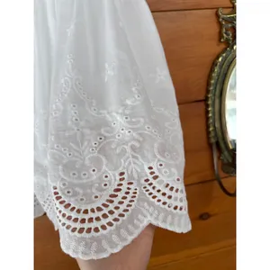 Lulus More Than Sweet White Eyelet Embroidered Puff Sleeve Mini Dress Cocktail L thumbnail 3