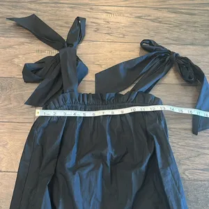 JCrew Tie Shoulder Poplin Dress With Pockets thumbnail 5