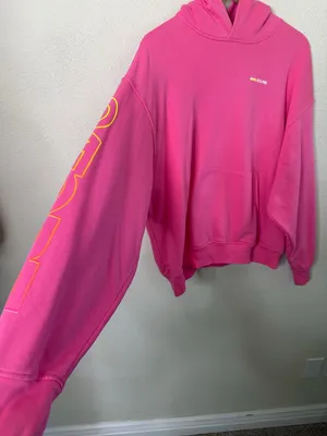 G/Fore Girl Golfer Sweatshirt Knockout Pink French Terry Hoodie Womens Size L thumbnail 6