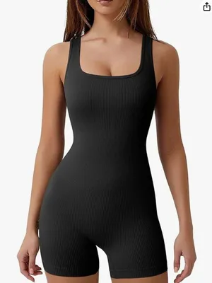 Amazon Black Shorts Romper thumbnail 1