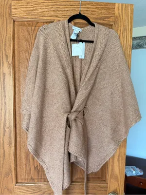 cupcakes & cashmere Camel Knit Wrap Cardigan thumbnail 1
