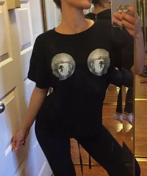Wildfox disco pasties tee. Xs thumbnail 1