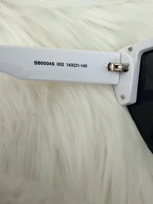 Balenciaga Shield Sunglasses in Black with White Accents thumbnail 5