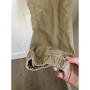 Old Navy jogger pants men's Medium khaki tan beige Flex stretch material READ thumbnail 6