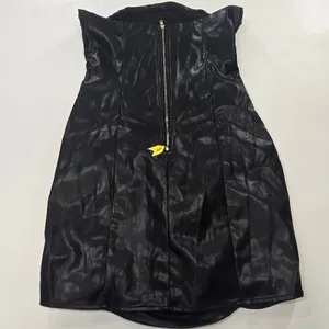 Superdown Lily Ruched Mini Dress in Black Small thumbnail 12