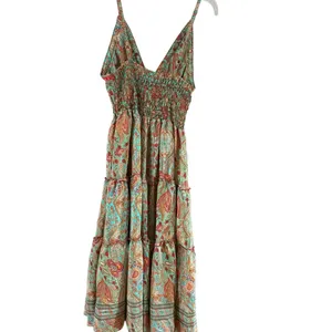 IAMGIA Paisley Mini Dress Green and Red thumbnail 9