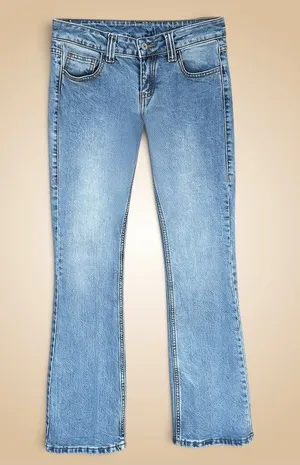 J.Galt Light Wash Bootcut Jeans | S Blue thumbnail 1