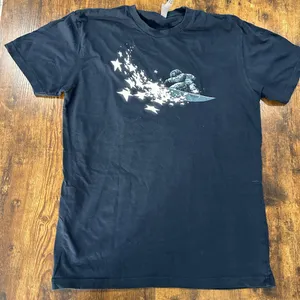 Next Level Apparel Astronaut Space Graphic T-Shirt Men’s Medium NWOT Black thumbnail 1