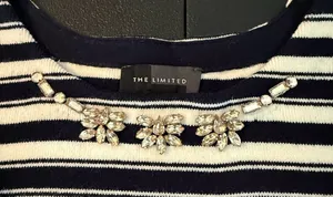 The‎ Limited Striped Embellished Sweater Size S thumbnail 5