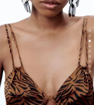 Zara animal print dress NEW thumbnail 5