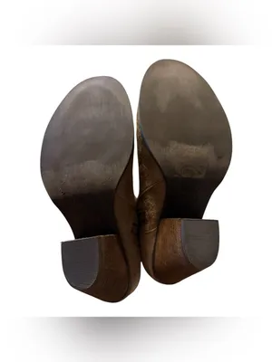 Mix No. 6 Taupe Vincee Faux Suede Chelsea Ankle Boots Chunky Block Heel Size 8.5 thumbnail 5