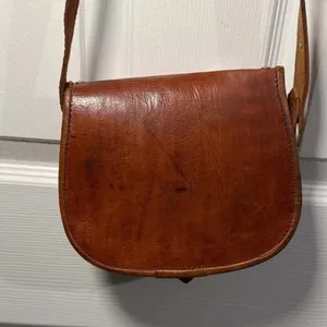 Western Leather Saddle Bag Brown thumbnail 6