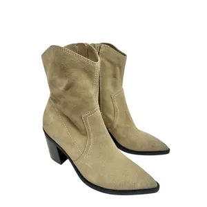 BP Surina‎ Tan Suede Western Ankle Boots Pointed Toe Block Heel 5.5M thumbnail 5