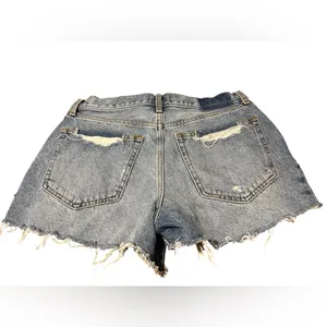 Abercrombie & Fitch Annie High Rise Distressed‎ Denim Shorts - 30 / 10 thumbnail 3