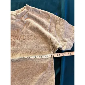 Vtg Harley Davidson Gray T-Shirt Womens With Gold Rhinestones XS Orlando FL thumbnail 2