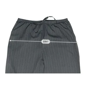 Women's Crinkle Wide Leg Slacks XXL Lightweight Summer Charcoal Gray NEW‎ thumbnail 5
