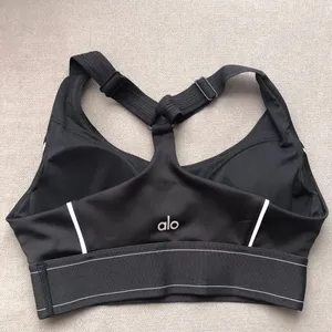 Alo Yoga Airlift Suit Up Bra Black/White Size X-Small thumbnail 4