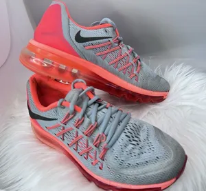 Nike Air Max 2015 Grey Lava Women’s 6.5 Running Shoes 698903-009 Pink Sneakers thumbnail 1