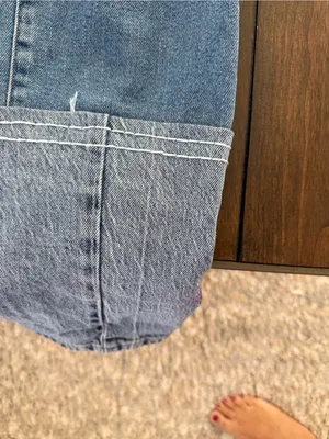 Good American Women’s Light Blue Denim Jumpsuit Jeans thumbnail 4