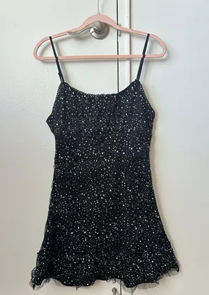 Altar'd State Black Sparkly Dress thumbnail 1