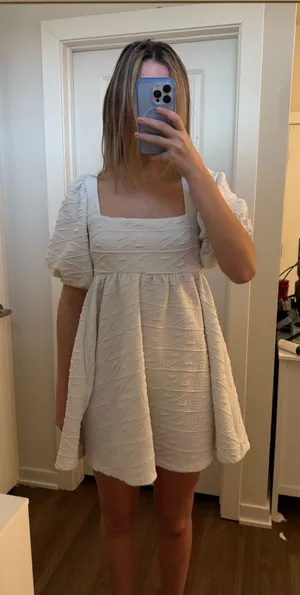 Free People Violet Mini Dress White thumbnail 3