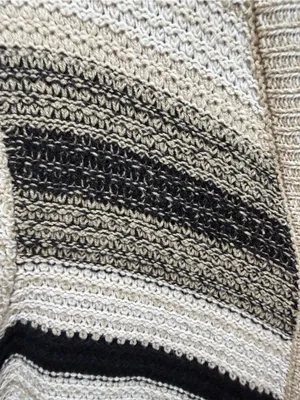 Open front knit cardigan large fall cotton blend neutral preppy duster layering thumbnail 5