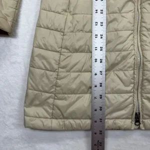 Patagonia Kai Lee Quilted Puffer Coat Lightweight Full Zip Jacket‎ Beige XS READ thumbnail 6