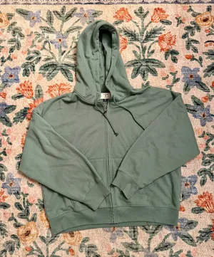 American Eagle Luxe Fleece Zip Up Sweater thumbnail 1