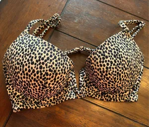 Leopard Print Bikini Top Shade & Shore thumbnail 1