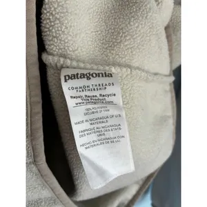 Patagonia Lightweight Synchilla Snap-T Pullover Woman's XS Cream Tan Fleece thumbnail 5