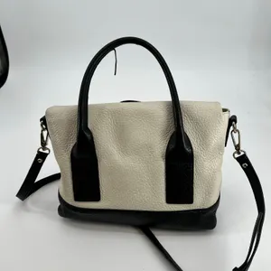 Kate Spade Southport Avenue Carmen Convertible Satchel Handbag Purse cream black thumbnail 3