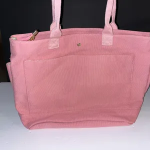 Pink Canvas Tote Bag for Women thumbnail 4