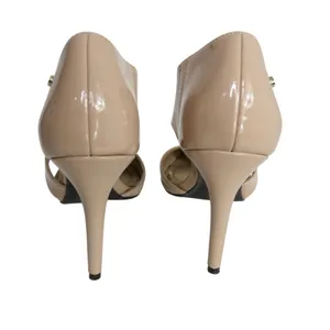 Jones New York Colette Nude Patent Leather Closed Toe Heels Pumps Size 8 thumbnail 7